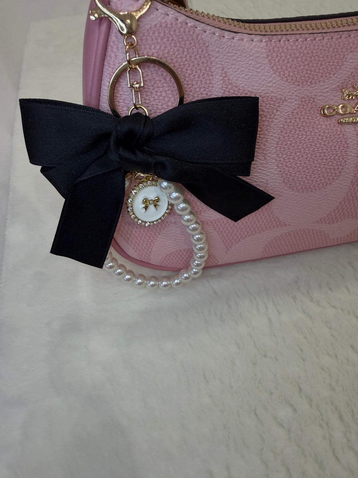 Bolso de hombro Coach Teri rosa
